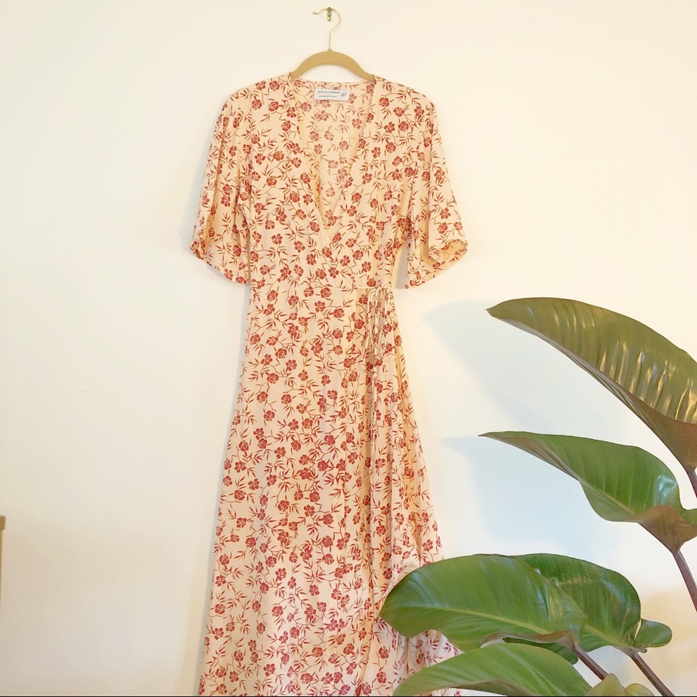 Anthropologie + Faith the Blend Midi Wrap Dress